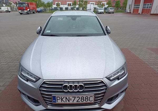 Audi A4 cena 88500 przebieg: 173000, rok produkcji 2017 z Konin małe 154